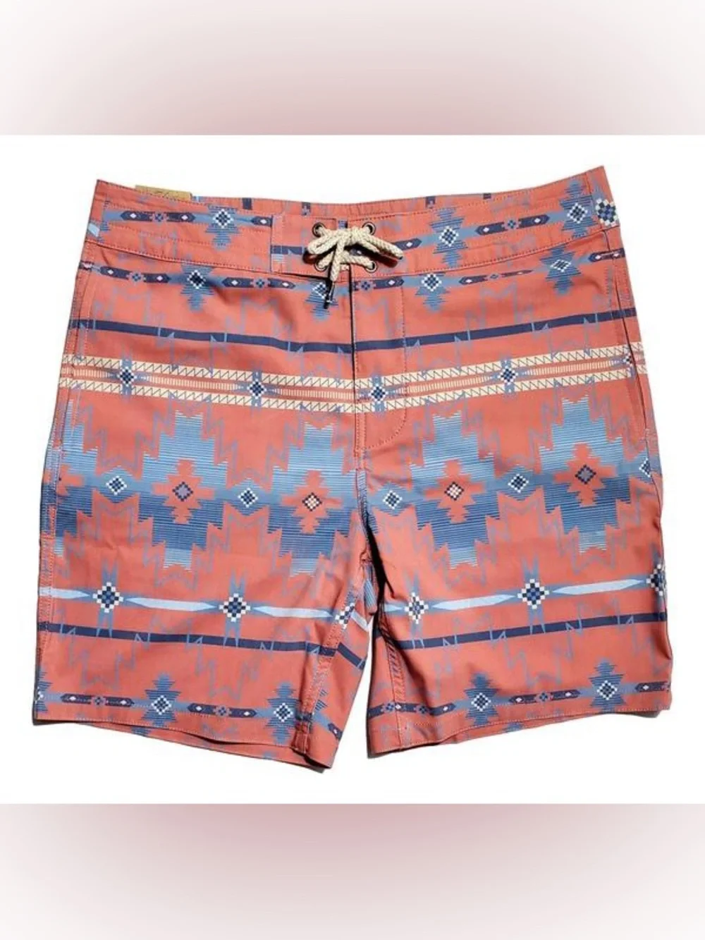 Faherty classic board shorts rose pink southwest pattern 32